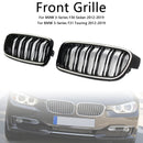 Grade dianteira de rim de ripas duplas para BMW série 3 F30 F31 F35 2012-2019-8