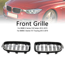 Grade dianteira de rim de ripas duplas para BMW série 3 F30 F31 F35 2012-2019-2