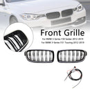 Grade dianteira de rim de ripas duplas para BMW série 3 F30 F31 F35 2012-2019-12