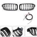 Grade dianteira de rim de ripas duplas para BMW série 3 F30 F31 F35 2012-2019-1