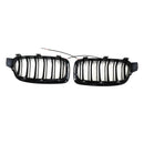 Grade dianteira de rim de ripas duplas para BMW série 3 F30 F31 F35 2012-2019-11