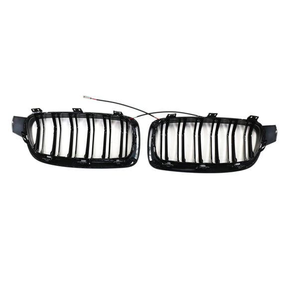 Grade dianteira de rim de ripas duplas para BMW série 3 F30 F31 F35 2012-2019