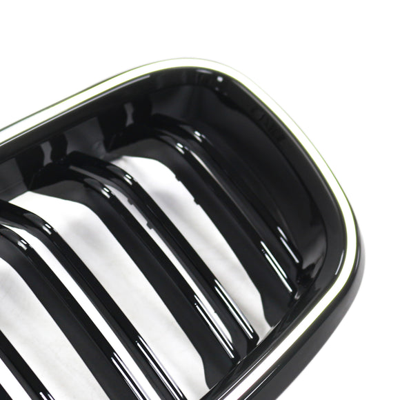 Grade dianteira de rim de ripas duplas para BMW série 3 F30 F31 F35 2012-2019