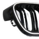 Grade dianteira de rim de ripas duplas para BMW série 3 F30 F31 F35 2012-2019-16