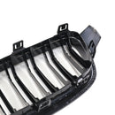 Grade dianteira de rim de ripas duplas para BMW série 3 F30 F31 F35 2012-2019-10