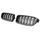 Grade dianteira de rim de ripas duplas para BMW série 3 F30 F31 F35 2012-2019-4