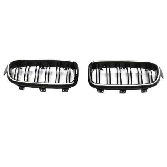 Grade dianteira de rim de ripas duplas para BMW série 3 F30 F31 F35 2012-2019