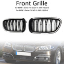 Nieren-Stoßstangengrill, passend für BMW 5er F10 F11 2010–2016, glänzend schwarz-9