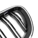 Nieren-Stoßstangengrill, passend für BMW 5er F10 F11 2010–2016, glänzend schwarz-8