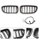 Nieren-Stoßstangengrill, passend für BMW 5er F10 F11 2010–2016, glänzend schwarz-1