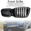 Rejilla de malla frontal negra brillante para BMW X4 G02 X3 G01 G08 2018-2021-2