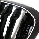Rejilla de malla frontal negra brillante para BMW X4 G02 X3 G01 G08 2018-2021-8