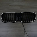 Rejilla de malla frontal negra brillante para BMW X4 G02 X3 G01 G08 2018-2021-12