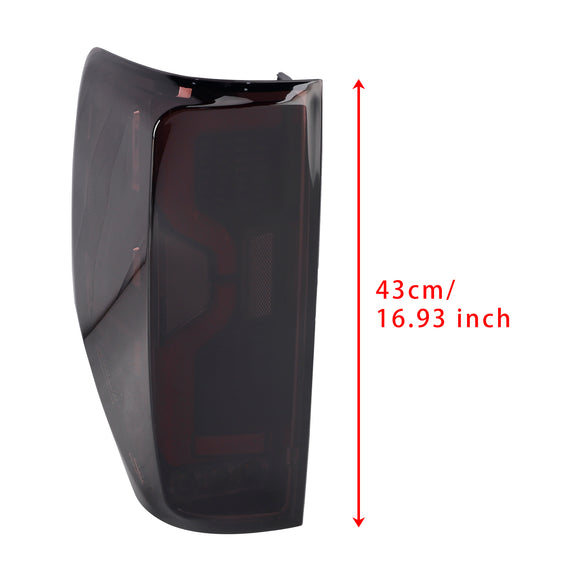 LED Black Clear Rear Tail Light Lamp For Ford Ranger T6 T7 T8 PX1 PX2 PX3 12-21