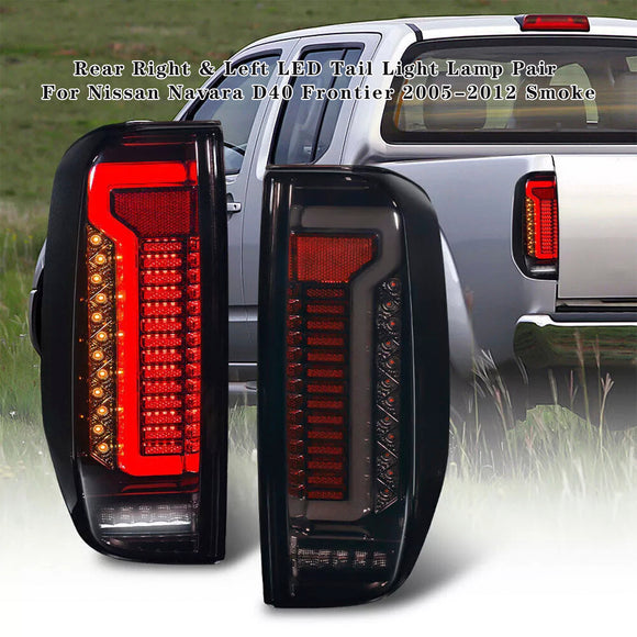 Taka-LED-takavalopari Nissan Navara D40 Frontier 2005-2012 Smoke