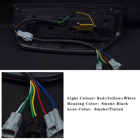 Taka-LED-takavalopari Nissan Navara D40 Frontier 2005-2012 Smoke