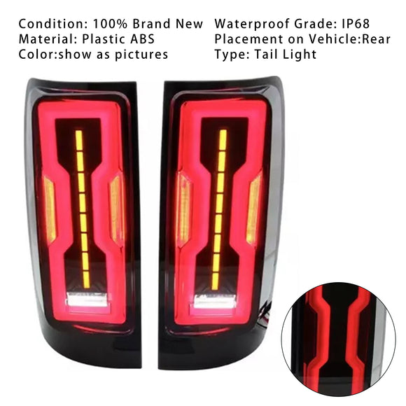 Par de lámparas de luz trasera LED trasera derecha & Izquierda para Holden Colorado RG 12-2020 ahumado