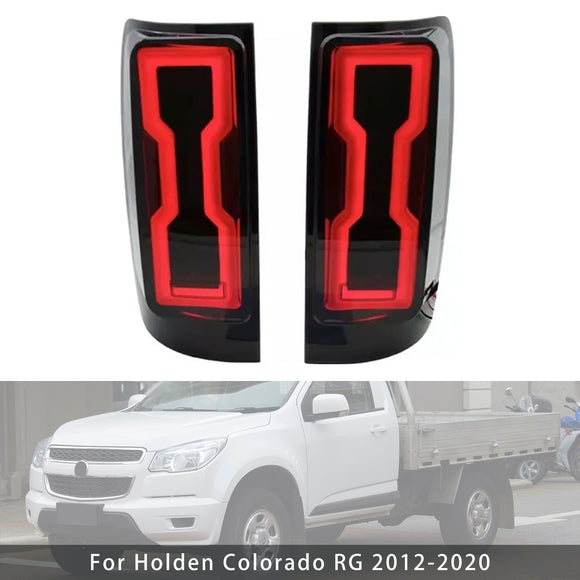 Par de lámparas de luz trasera LED trasera derecha & Izquierda para Holden Colorado RG 12-2020 ahumado