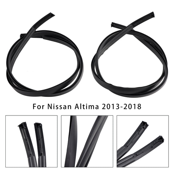 Moldura de goteo de techo de 2 uds, moldura de goma lateral izquierda  & derecha para Nissan Altima 2013-2018
