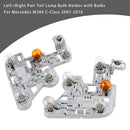 Left+Right Tail Lamp Bulb Holder with Bulbs For Mercedes W204 C-Class 2007-2010-6