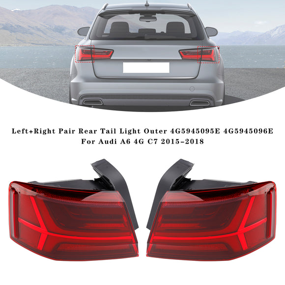 Par de luces traseras izquierda + derecha exterior 4G5945095E 96E para Audi A6 4G C7 2015-2018