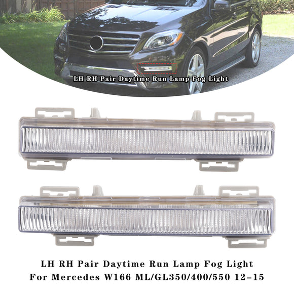 Lewa prawa para lamp do jazdy dziennej i przeciwmgielnych do Mercedesa W166 ML/GL350/400/550 12-15