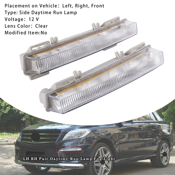 Lewa prawa para lamp do jazdy dziennej i przeciwmgielnych do Mercedesa W166 ML/GL350/400/550 12-15