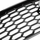RS5 Style Honeycomb Fog Light Grille Grill Fit Audi A5 S-Line/S5 B8 2008-2012-4