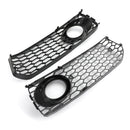 RS5 Style Honeycomb Fog Light Grille Grill Fit Audi A5 S-Line/S5 B8 2008-2012-6