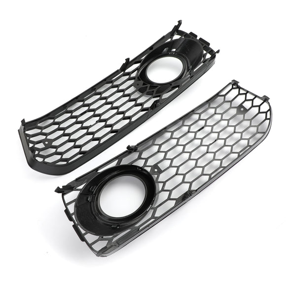 RS5 Style Honeycomb Fog Light Grille Grill Fit Audi A5 S-Line/S5 B8 2008-2012