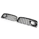 RS5 Style Honeycomb Fog Light Grille Grill Fit Audi A5 S-Line/S5 B8 2008-2012-8