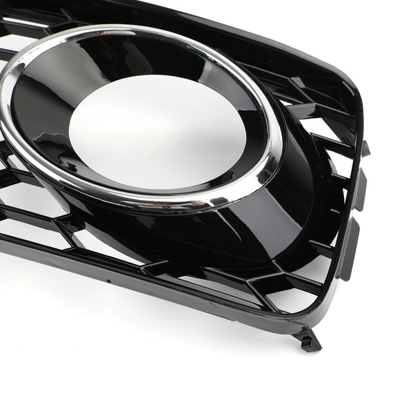 RS5 Style Honeycomb Fog Light Grille Grill Fit Audi A5 S-Line/S5 B8 2008-2012