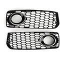 RS5 Style Honeycomb Fog Light Grille Grill Fit Audi A5 S-Line/S5 B8 2008-2012-11
