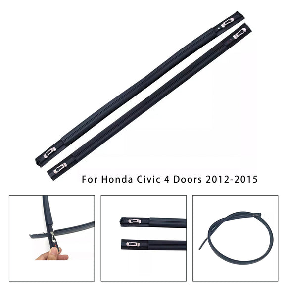 2012-2015 Civic Sedan 4-deurs 2 STKS Dakdruppellijst Trim Links & Rechts Rubber 74316-TR0-A01 74306-TR0-A01