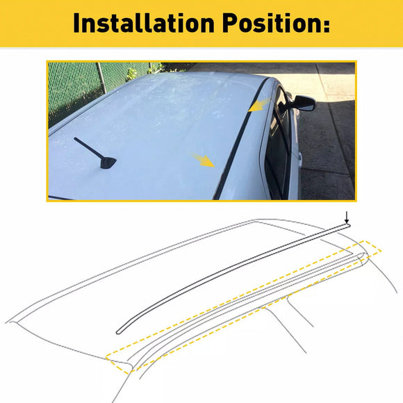 2PCS Roof Drip Molding Trim Center Left & Right Side Rubber For  Scion xB 2008-2015