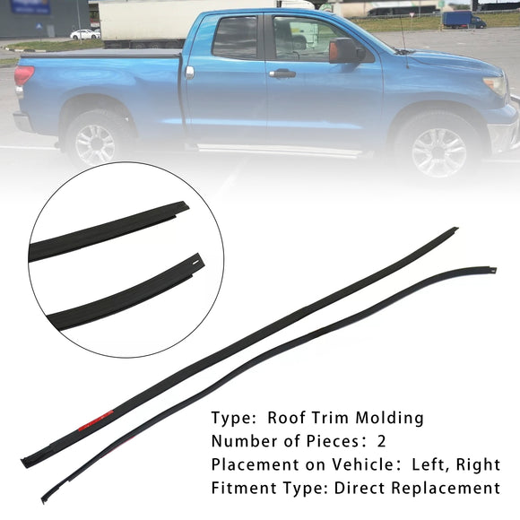 Toyota Tundra 2007-2020 2 STUKS Dakdruppellijst Trim Links & Rechts Rubber 768679409158 75552-0C050