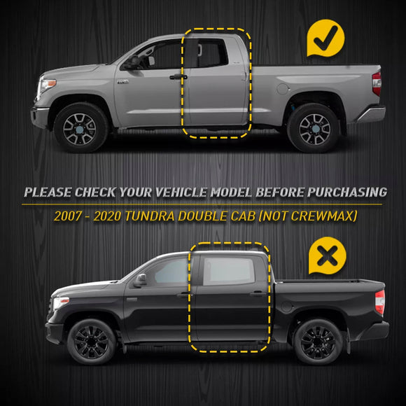 Toyota Tundra 2007-2020 2 STUKS Dakdruppellijst Trim Links & Rechts Rubber 768679409158 75552-0C050