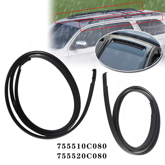 2 pezzi modanatura antigoccia per tetto sinistro  &  gomma lato destro per Toyota SEQUOIA 2008-2021