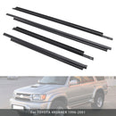 Burlete de moldura exterior con correa de cristal para puerta de 4 Uds para TOYOTA 4RUNNER 1996-2001-4
