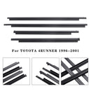 Burlete de moldura exterior con correa de cristal para puerta de 4 Uds para TOYOTA 4RUNNER 1996-2001-5