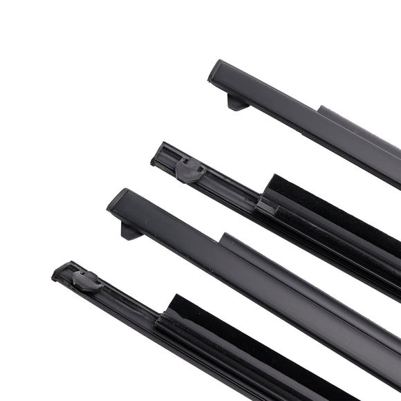 Burlete de moldura exterior con correa de cristal para puerta de 4 Uds para TOYOTA 4RUNNER 1996-2001