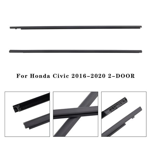 Honda Civic 2016-2020 2-Door 2PCS Belt Molding 72410-TBG-A01 72450-TBG-A01