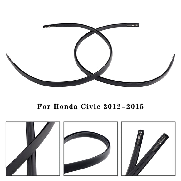2 STKS Daklijstbekleding Links + Rechts voor Honda Civic 2012-2015