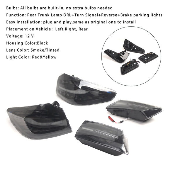 L&R Getönte LED-Rückleuchten für BMW 5er G30 G38 (2018–2020)