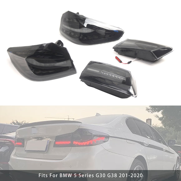 L&R Getönte LED-Rückleuchten für BMW 5er G30 G38 (2018–2020)