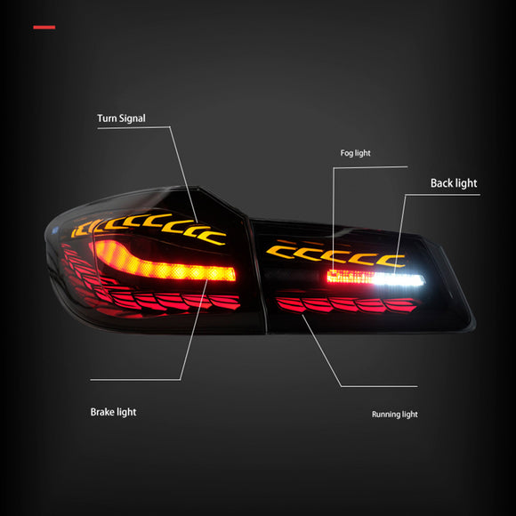 L&R Getönte LED-Rückleuchten für BMW 5er G30 G38 (2018–2020)