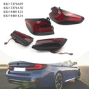 L&R Red LED Tail Lights Rear Lamp Assembly For BMW 5 Series G30 G38 2018-2020-3