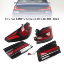 L&R Red LED Tail Lights Rear Lamp Assembly For BMW 5 Series G30 G38 2018-2020-5