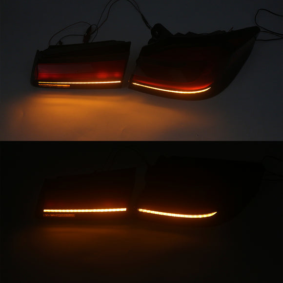 L&R Red LED Tail Lights Rear Lamp Assembly For BMW 5 Series G30 G38 2018-2020