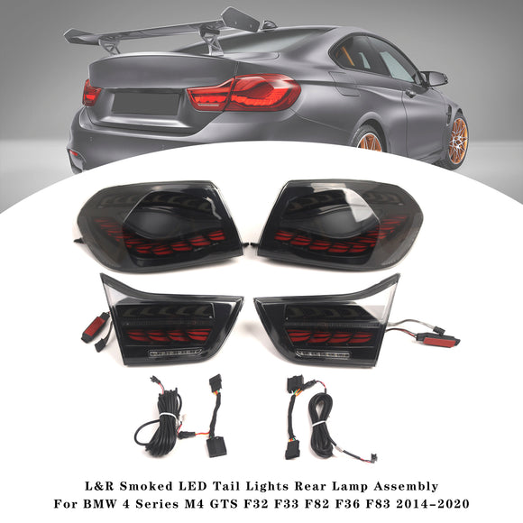 L&R Getönte LED-Rückleuchten für BMW 4er M4 GTS F32 F33 F82